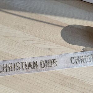 Dior Parfums Xmas Ribbon | White & Gold | 2 meters in length